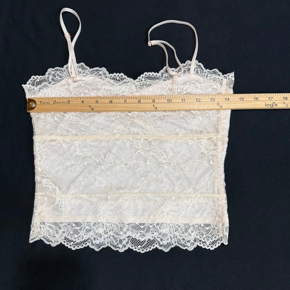 Intimately Free People Lace Camisole Womens Small Cream Rosebud Dainty Coquette - Picture 7 of 9